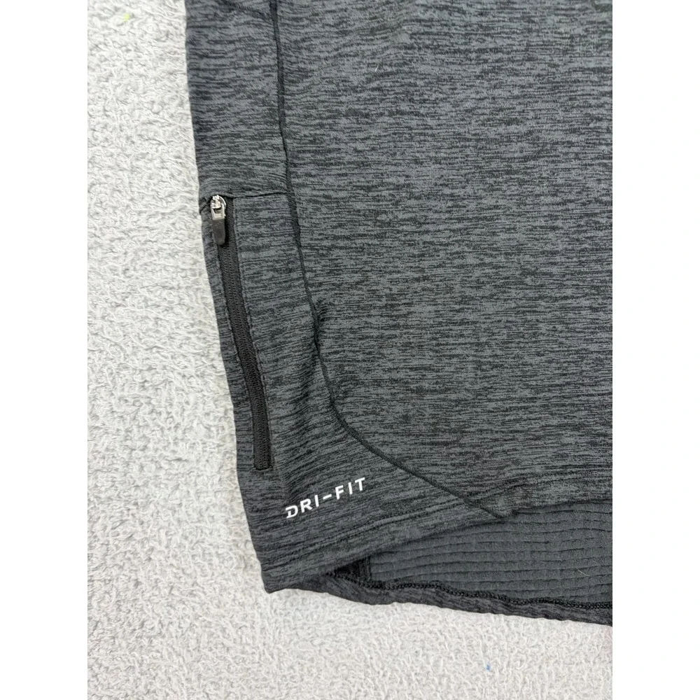 Nike Dri-FIT Pullover Mens 2XL Gray 1/4 Zip Long Sleeve Running Top Athletic Men